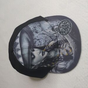 Dyse One Hat Ball Cap Strap Snap Back Black Gray Girl Bullets Mens One Size New